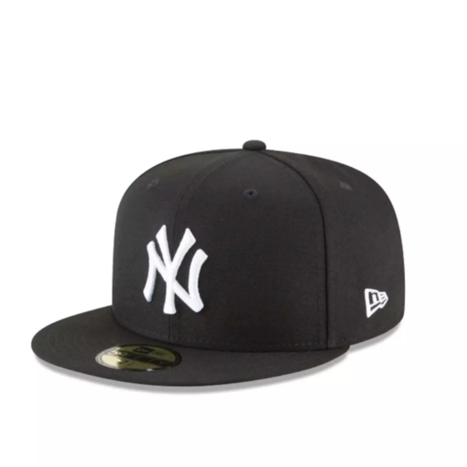 New Era Sports Hat Black and White Cleaning Hat Hat Men's Fitted Black White Era Cap